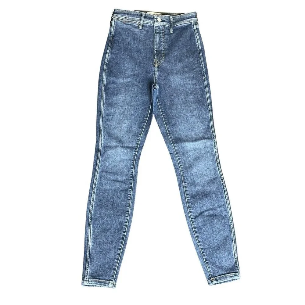 Womens Everlane Jeans The Way High Skinny 28 Reg Medium Wash Eco Modern Organic - Picture 2 of 12